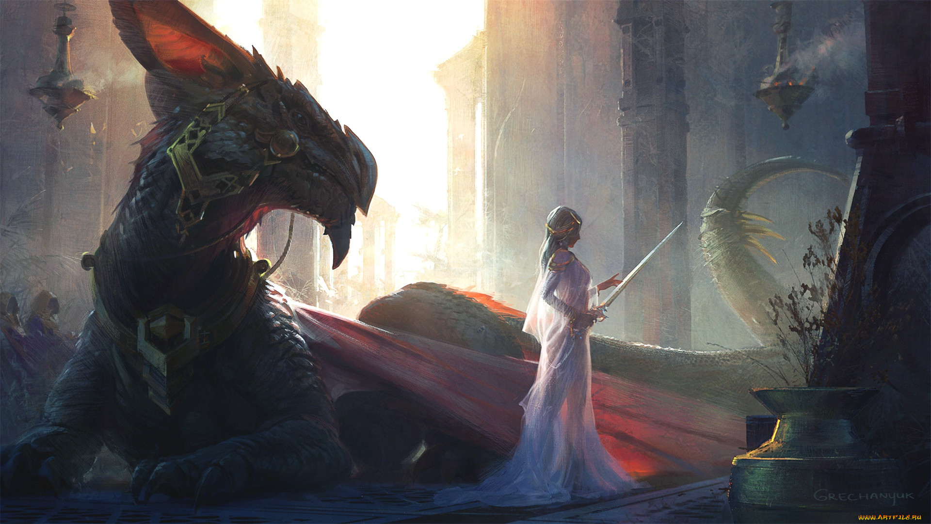 Арт 1800. Дрэгонс Лейер принцесса. Фэнтези арты. Девушка и дракон. Рыцарь дракона.